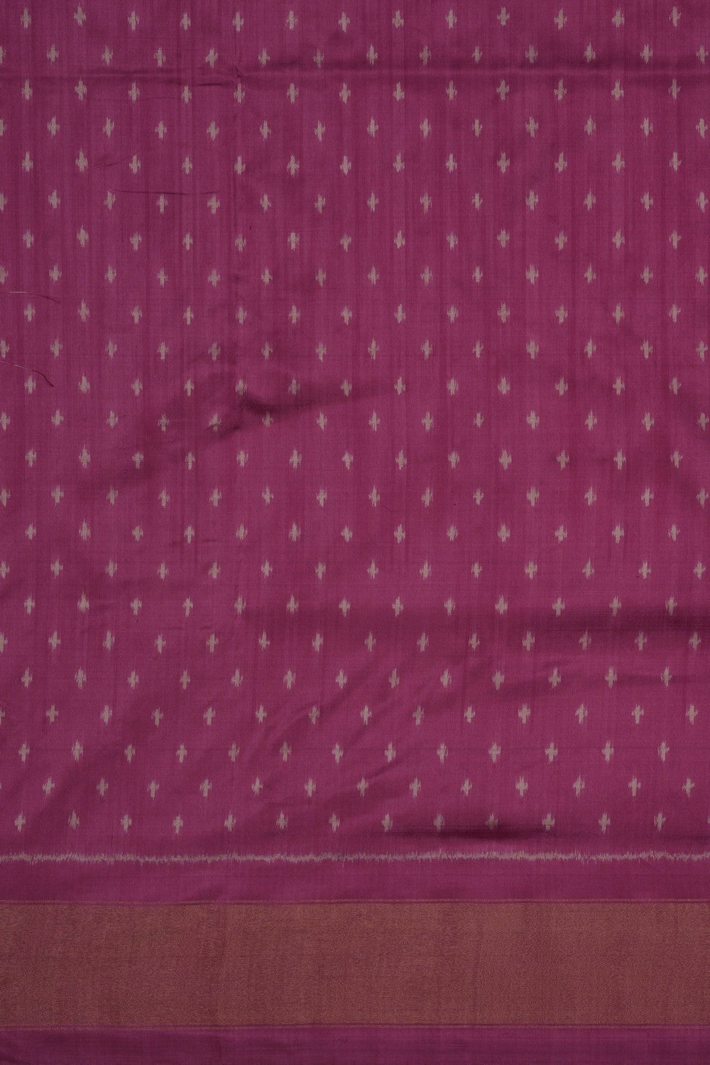 Image of Pochampally Ikat Silk Lavender Purple Saree
